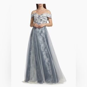 Rene Ruiz Collection Tulle Off-The-Shoulder Gown Size 12